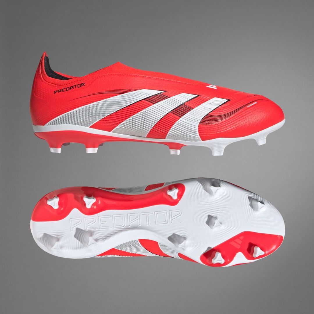 Guayos adidas Hombre Predator League Laceless Firm/Multi-Ground Cleats-Rojo-Blanco