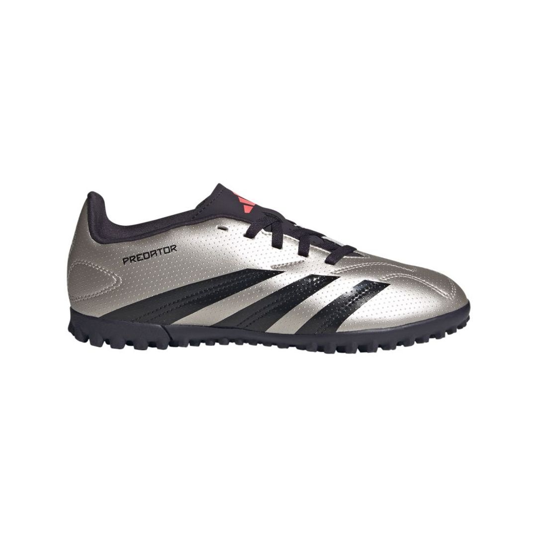 Guayos adidas Predator Club Pasto Sintético Niños-Plateado-Negro