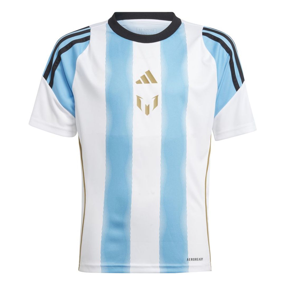 Camiseta adidas Kids Entrenamiento Messi - Azul-Blanco