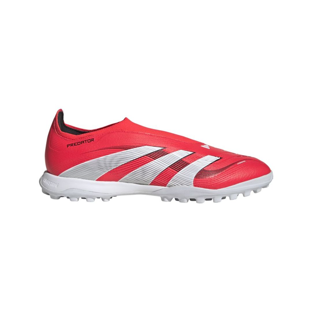Guayos adidas Hombre Predator League Laceless Turf-Rojo-Blanco
