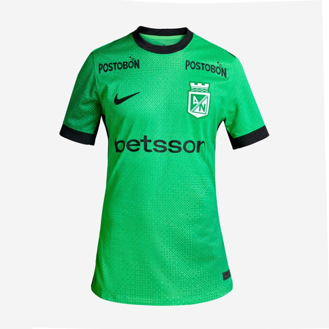 Camiseta Nike Mujer Atlético Nacional 2025-Verde-Negro