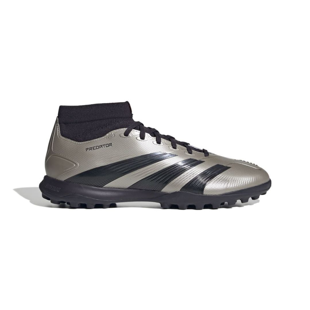 Guayos adidas Hombre Predator League Mid Tf - Gris-Negro