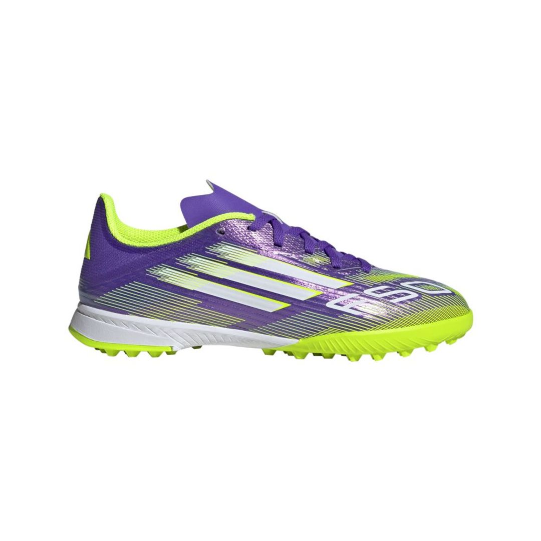 Guayos adidas Kids League Turfg- Morado-Verde