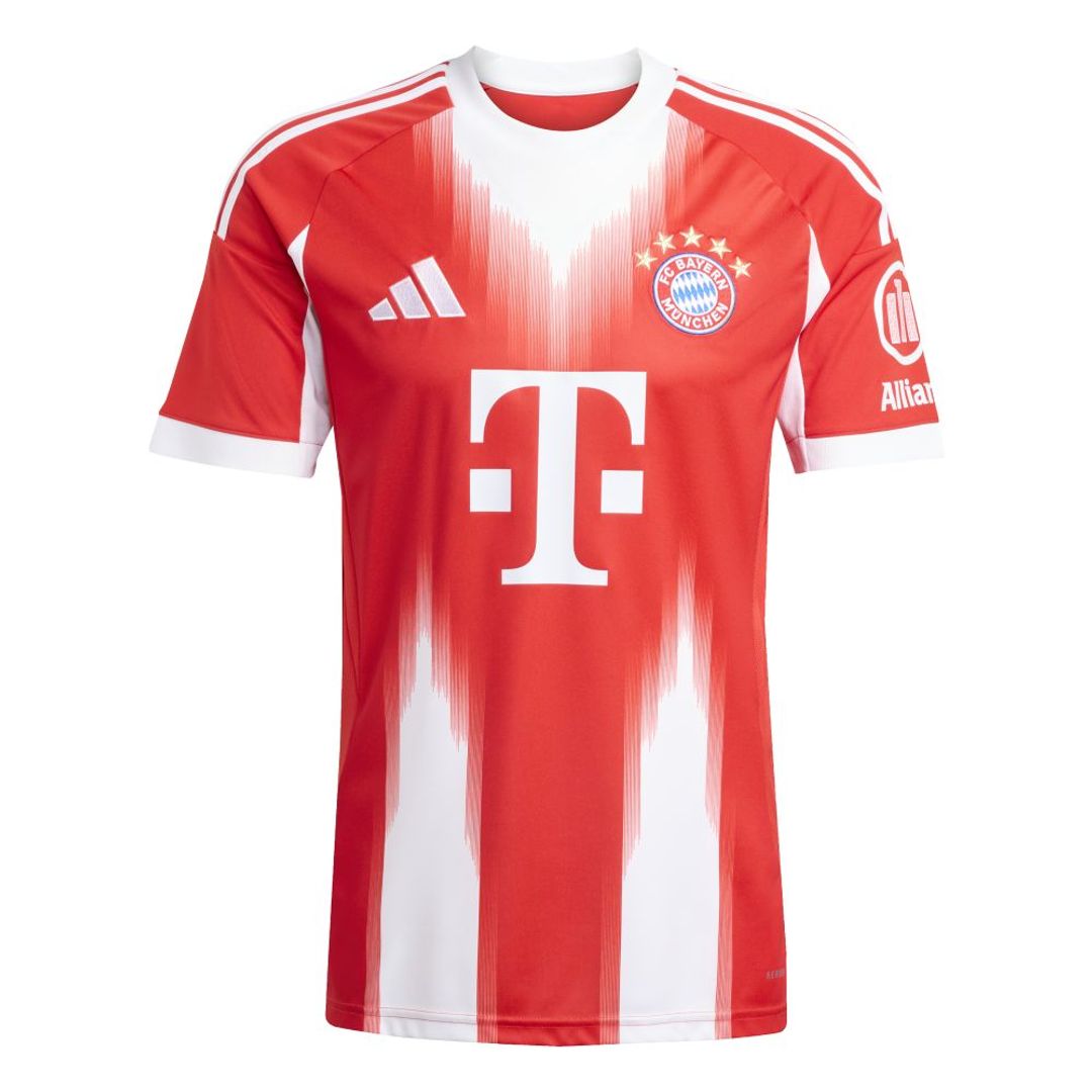 Camiseta adidas Hombre Local FC Bayern 25/26 - Rojo-Blanco