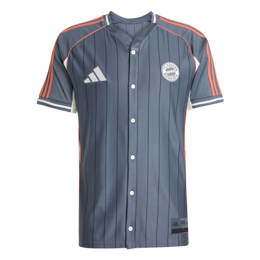Camiseta adidas Hombre del FC Bayern Conjunto de EE. UU. – Gris-Rojo