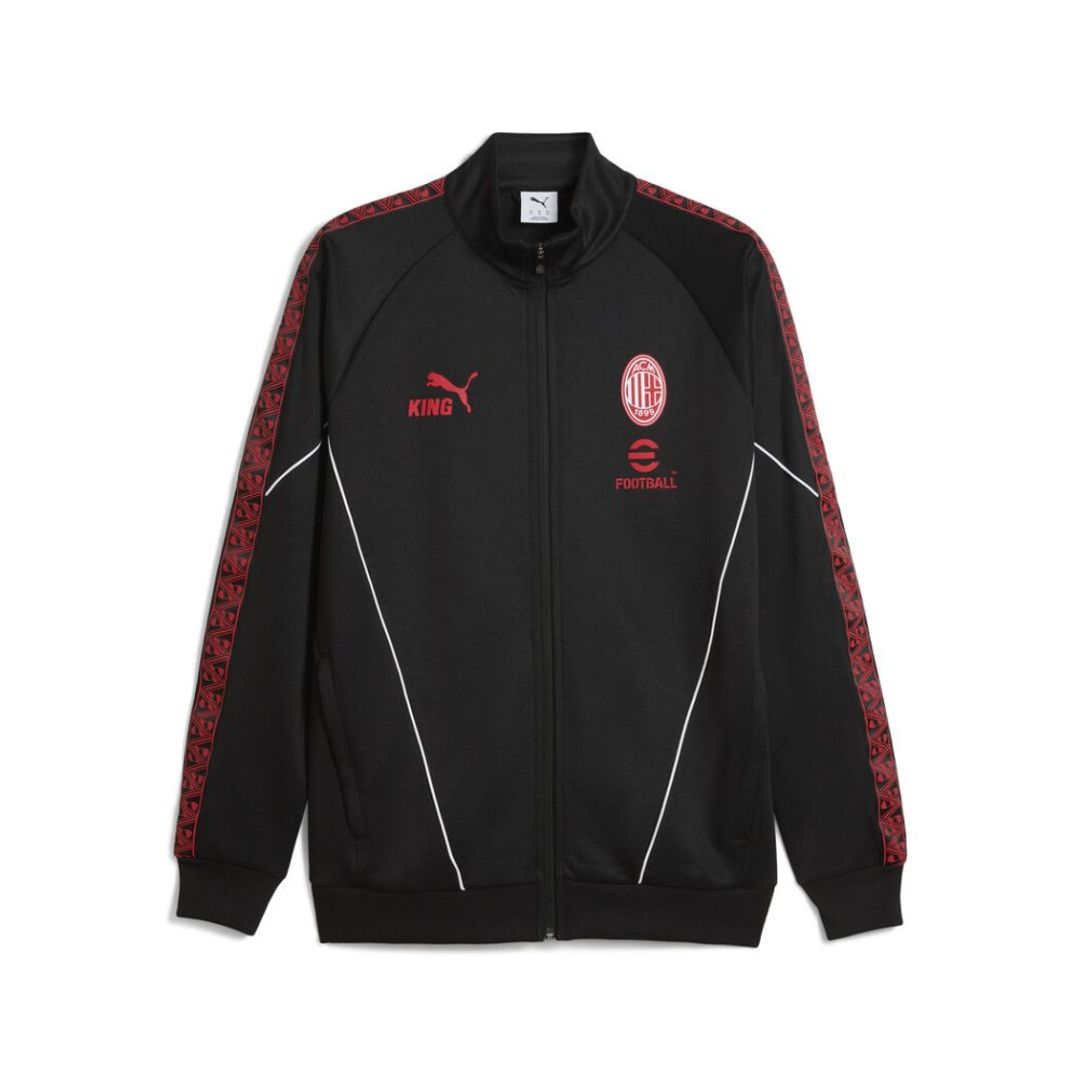 Chaqueta Puma Hombre KING Anthem del AC Milan - Negro - Rojo