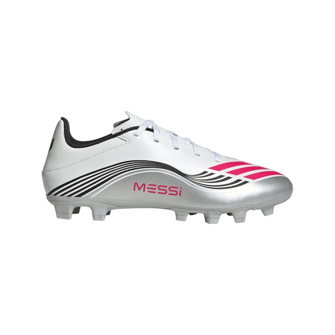 Guayos adidas Hombre F50 Messi Club para terreno firme/multiterreno - Blanco - Plateado