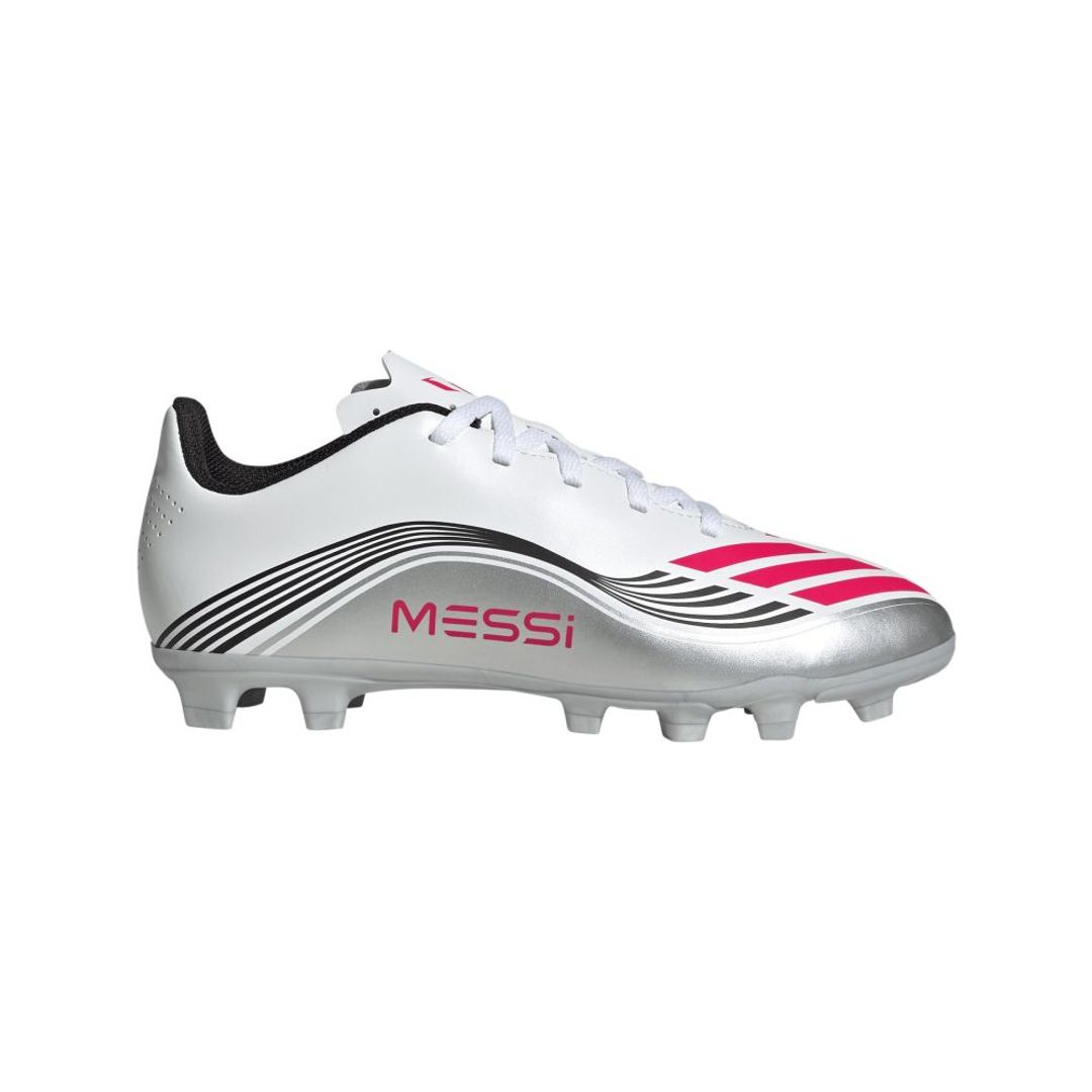 Guayos adidas Kids F50 Messi Club Terreno Firme/Multiterreno - Blanco - Plateado