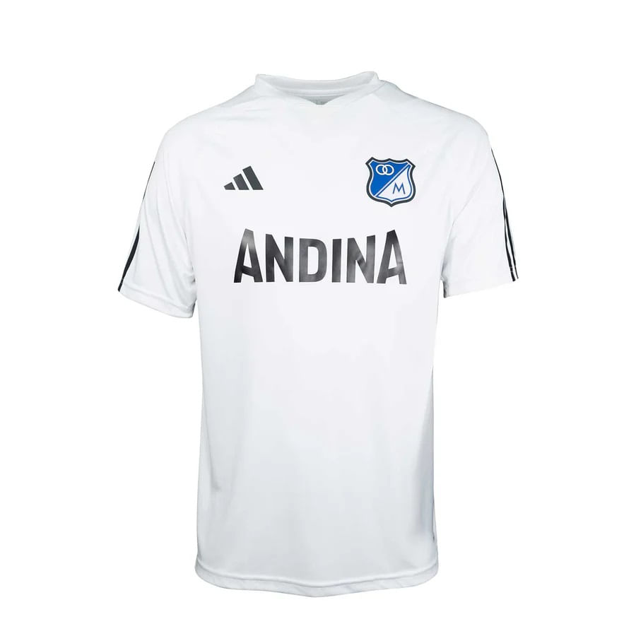 Camiseta adidas Hombre Entreno Millonarios FC 2024-Blanco LF10