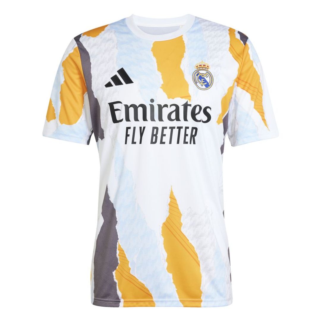 Camisa Adidas Hombre Real Madrid 24/25 Pre-Match Jersey-Blanco-Multicolor