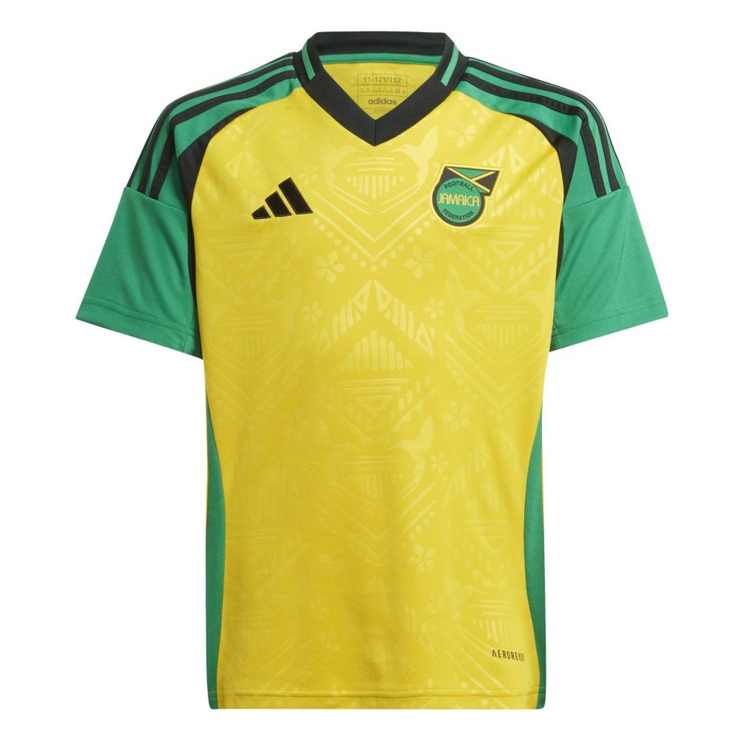 Camiseta adidas Kids Jff H Jsy Y - Amarillo - Verde