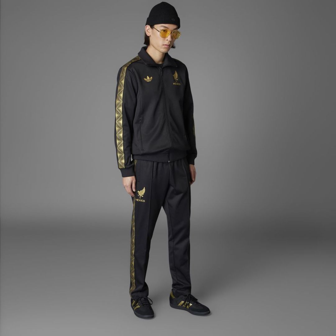 Buzo adidas Hombre deportivo Fed México- Negro-Dorado