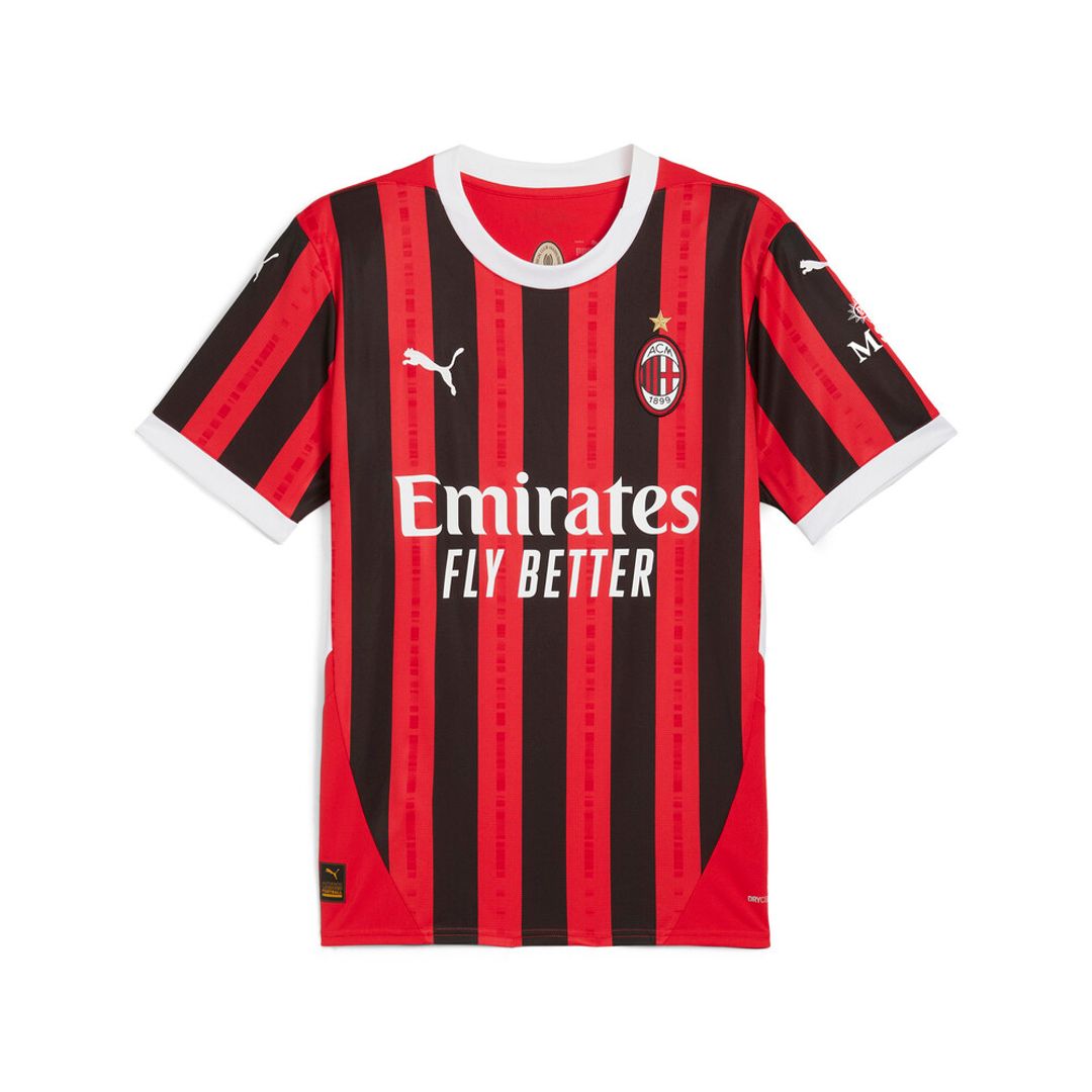 Camiseta Puma Hombre Ac Milan Home 24/25- Rojo-Negro