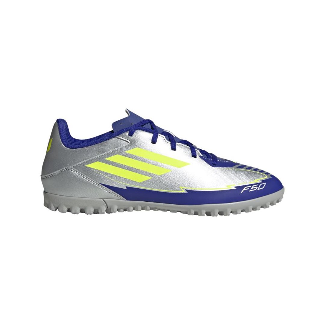 Guayos adidas Hombre F50 Club para Cesped Artificial-Platiado-Azul