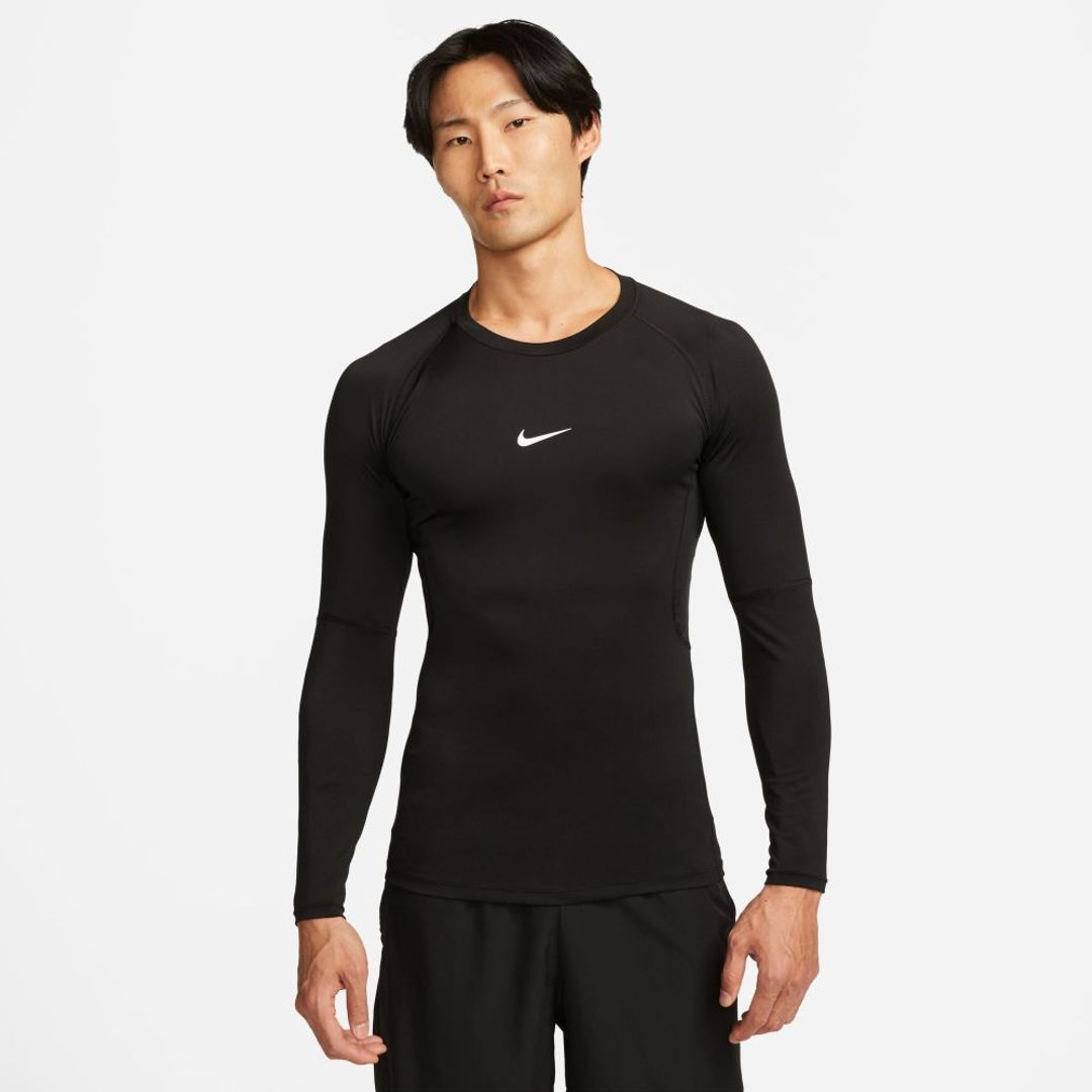 Camiseta Nike Hombre M Np Dri-Fit Tight Top Ls - Negro