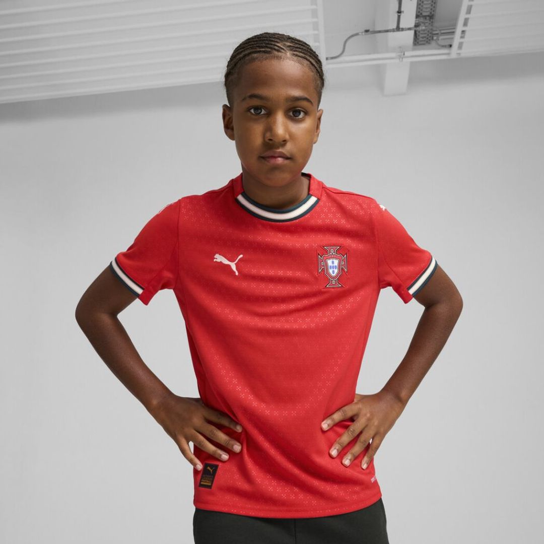 Camiseta Puma Kids local de Portugal 2025 Rojo