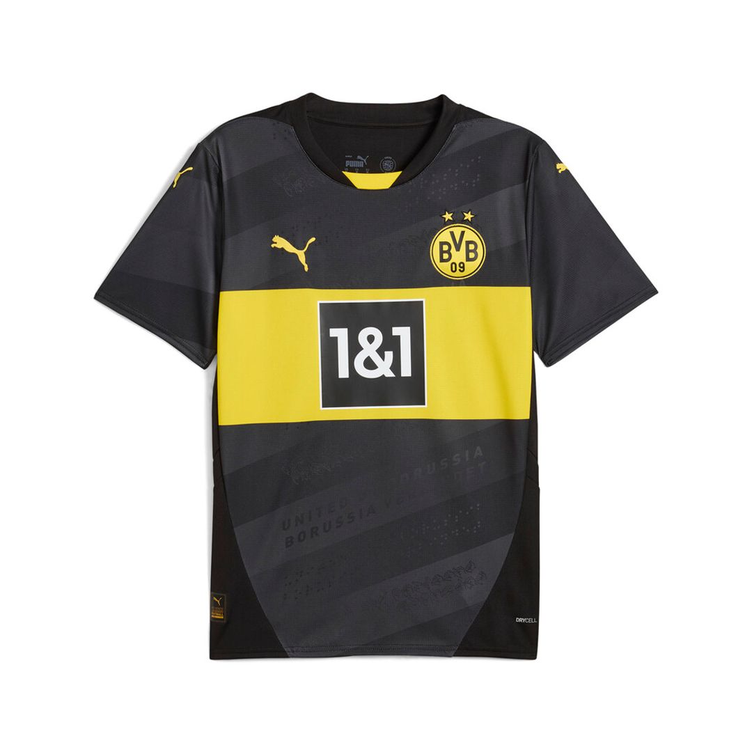 Camiseta Puma Hombre Visitante Del Borussia Dortmund 24/25- Negro-Amarillo