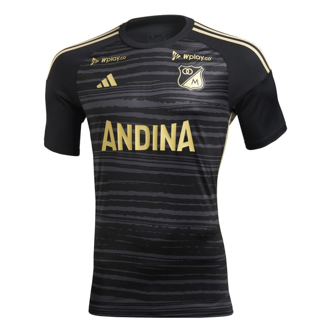 Camiseta adidas Hombre Tercera Millonarios 2024 - Negro-Dorado