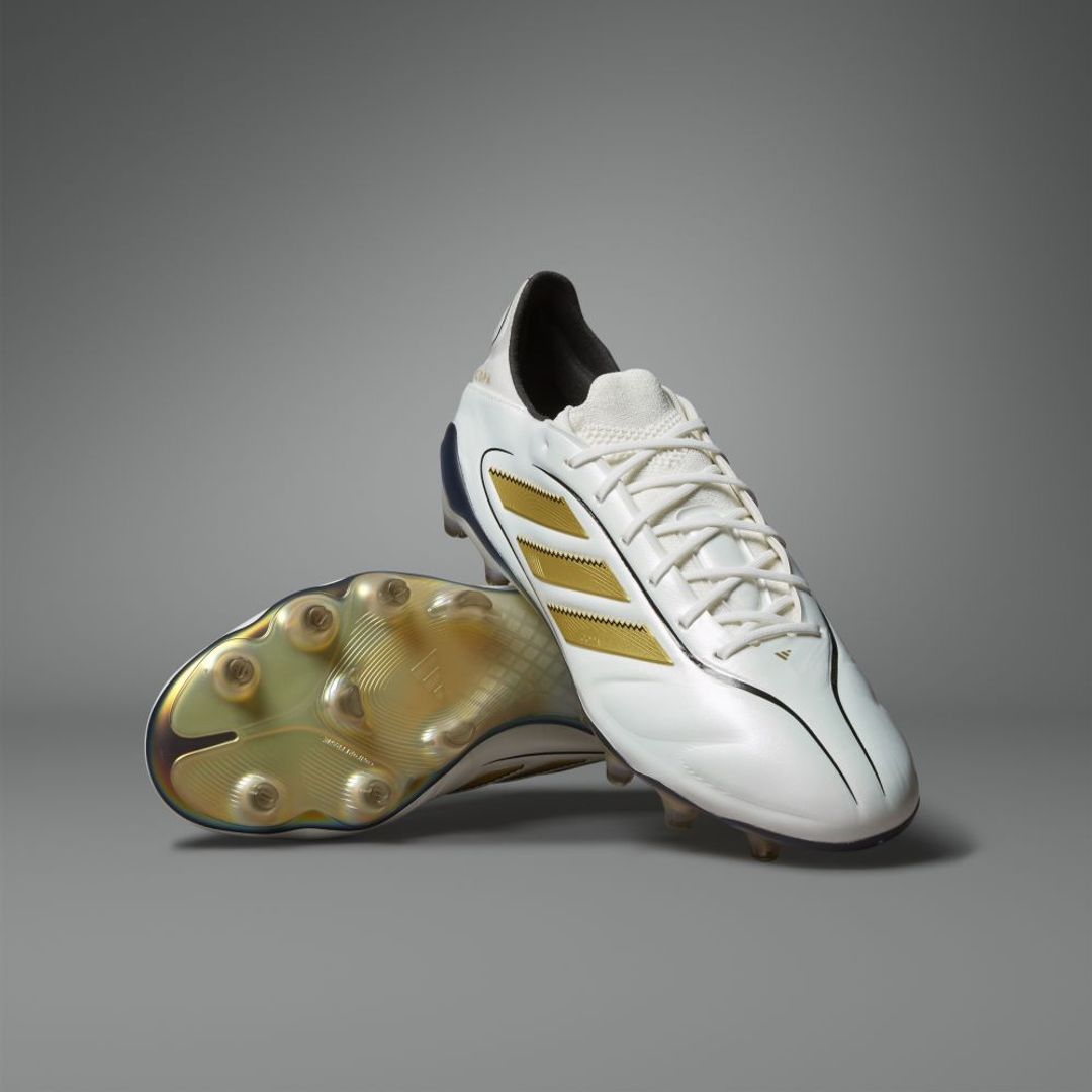 Guayos adidas Hombre para terreno firme Copa Pure 3 Elite-Blanco-Dorado