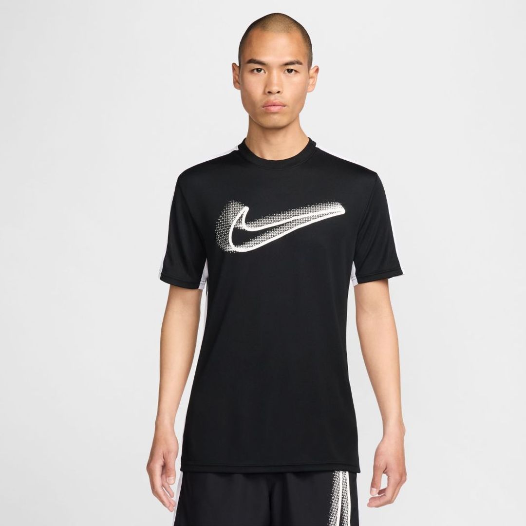Camiseta Nike Hombre Dri-Fit Academy23 Top Ss Gx Hbr - Negro-Blanco