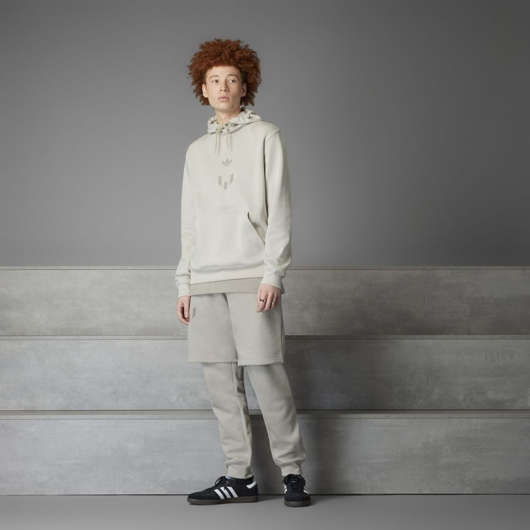 Buzo adidas Hombre Messi Hoodie - Beige