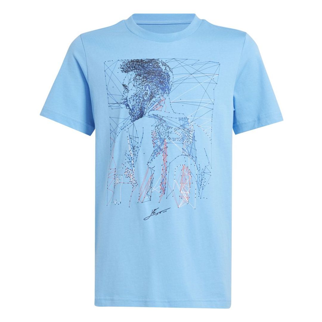 Camiseta adidas Kids Messi Futbol Estampada - Azul