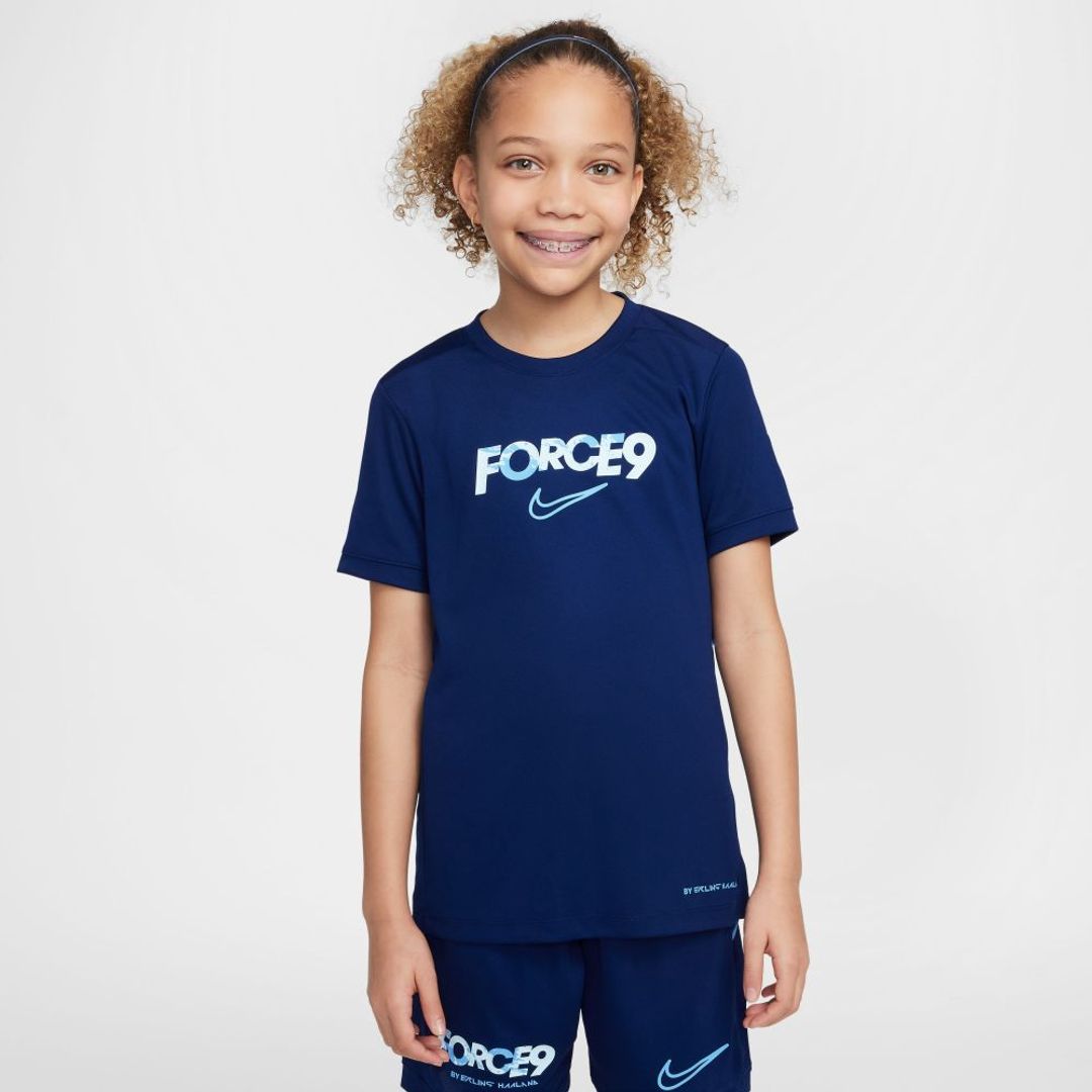 Camiseta Nike Kids Erling Haaland Academy-Azul