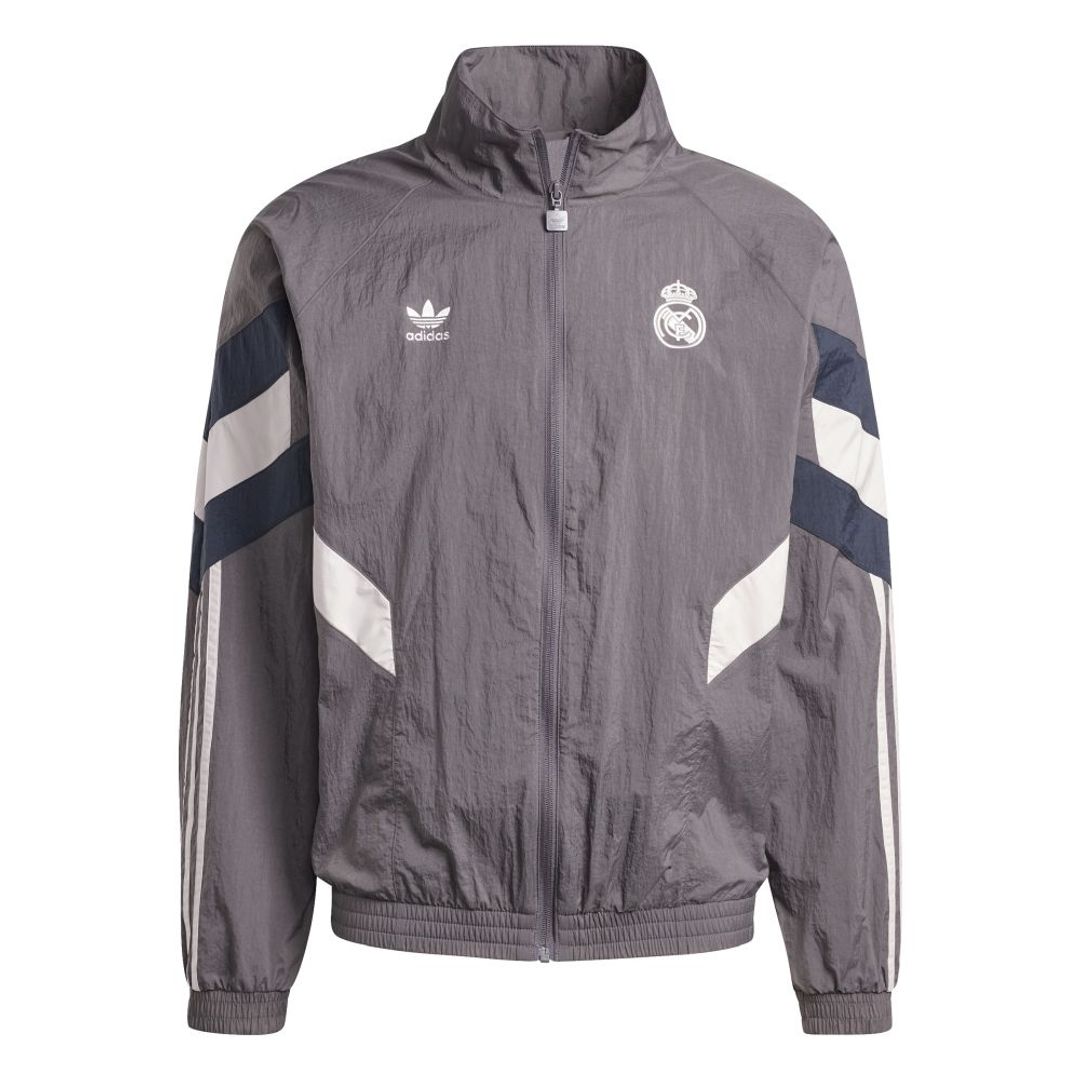 Chaqueta adidas Hombre Deportiva Real Madrid Originals - Gris