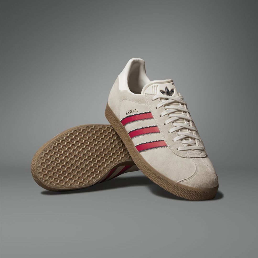 Tenis adidas Hombre Gazelle Arsenal Terrace Icons - Blanco-Rojo