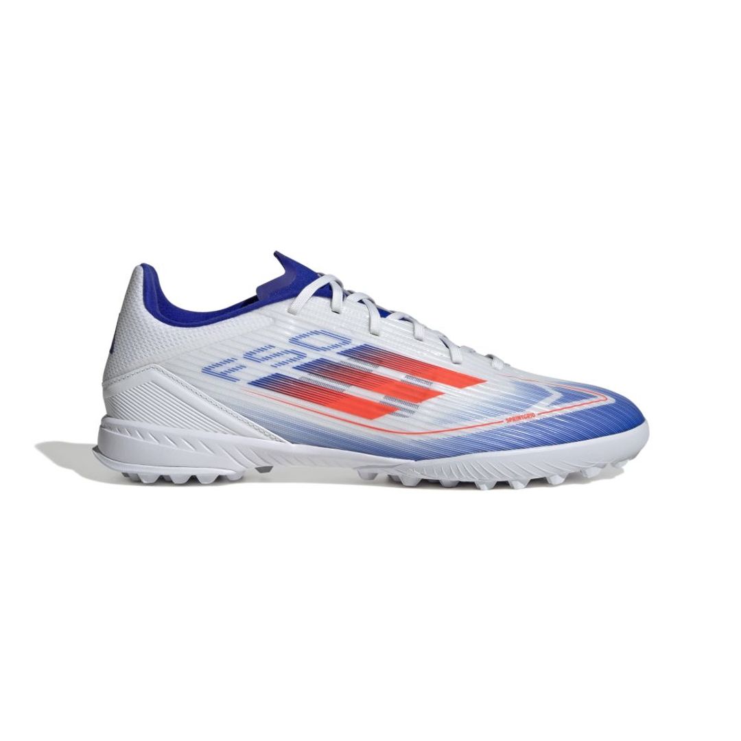 Guayos adidas Hombre F50 League Pasto Sintetico - Blanco-Azul