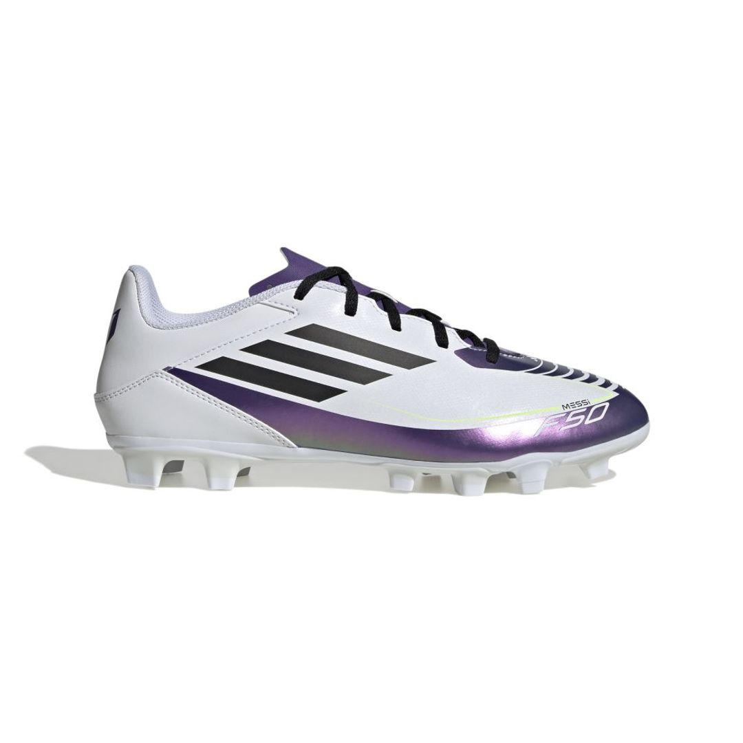 Guayos adidas Hombre F50 Club Messi Multiterreno - Blanco-Purpura
