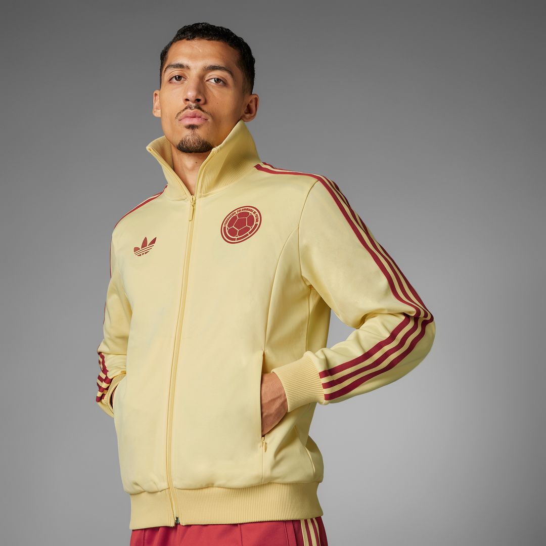 Chaqueta adidas Hombre Deportiva Colombia Beckenbauer - Amarillo