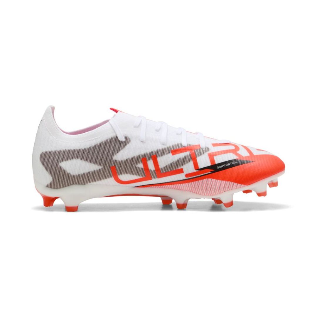 Guayos Puma Hombre Ultra 5 Match Fg-Ag Blanco-Rojo