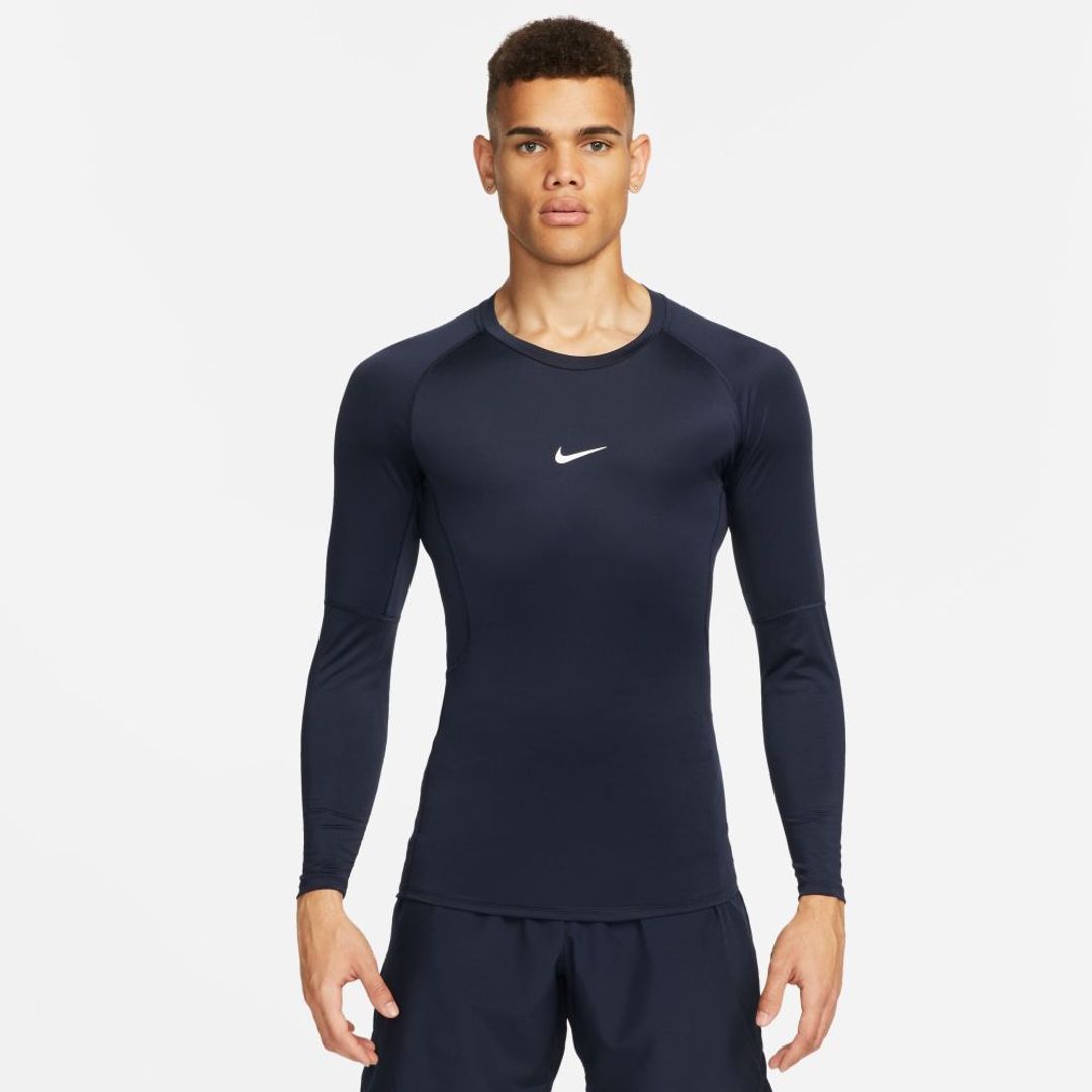 Camiseta Nike Hombre M Np Dri-Fit Tight Top Ls - Azul