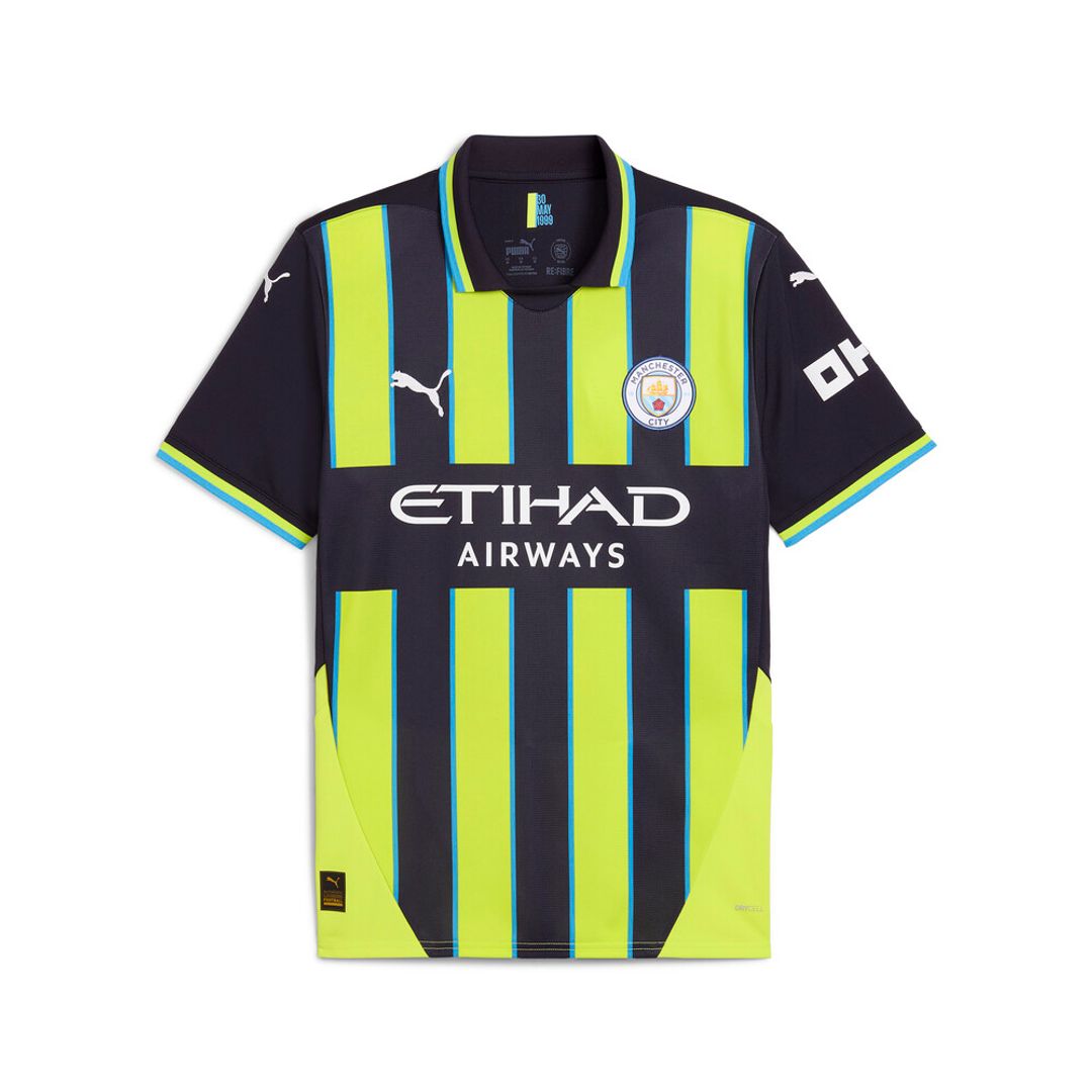 Camiseta Puma Hombre Visitante Del Manchester City 24/25- Negro-Amarillo