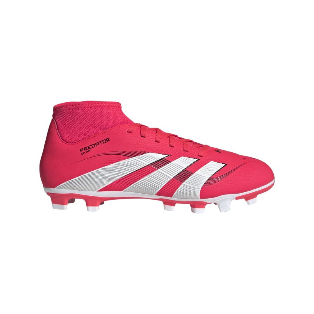 Guayos adidas Hombre Predator Club Sock firmes y para múltiples superficies-Rojo-Blanco