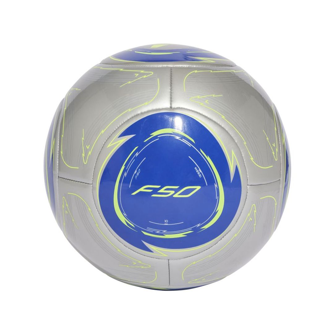 Balón adidas Unisex F50 Messi Club-Plateado-Azul