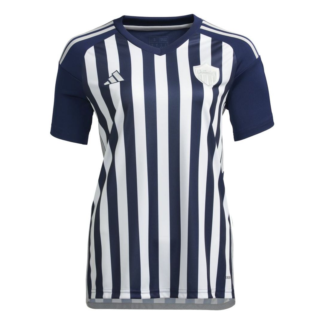 Camiseta adidas Mujer Visitante Junior 2024 - Azul-Blanco