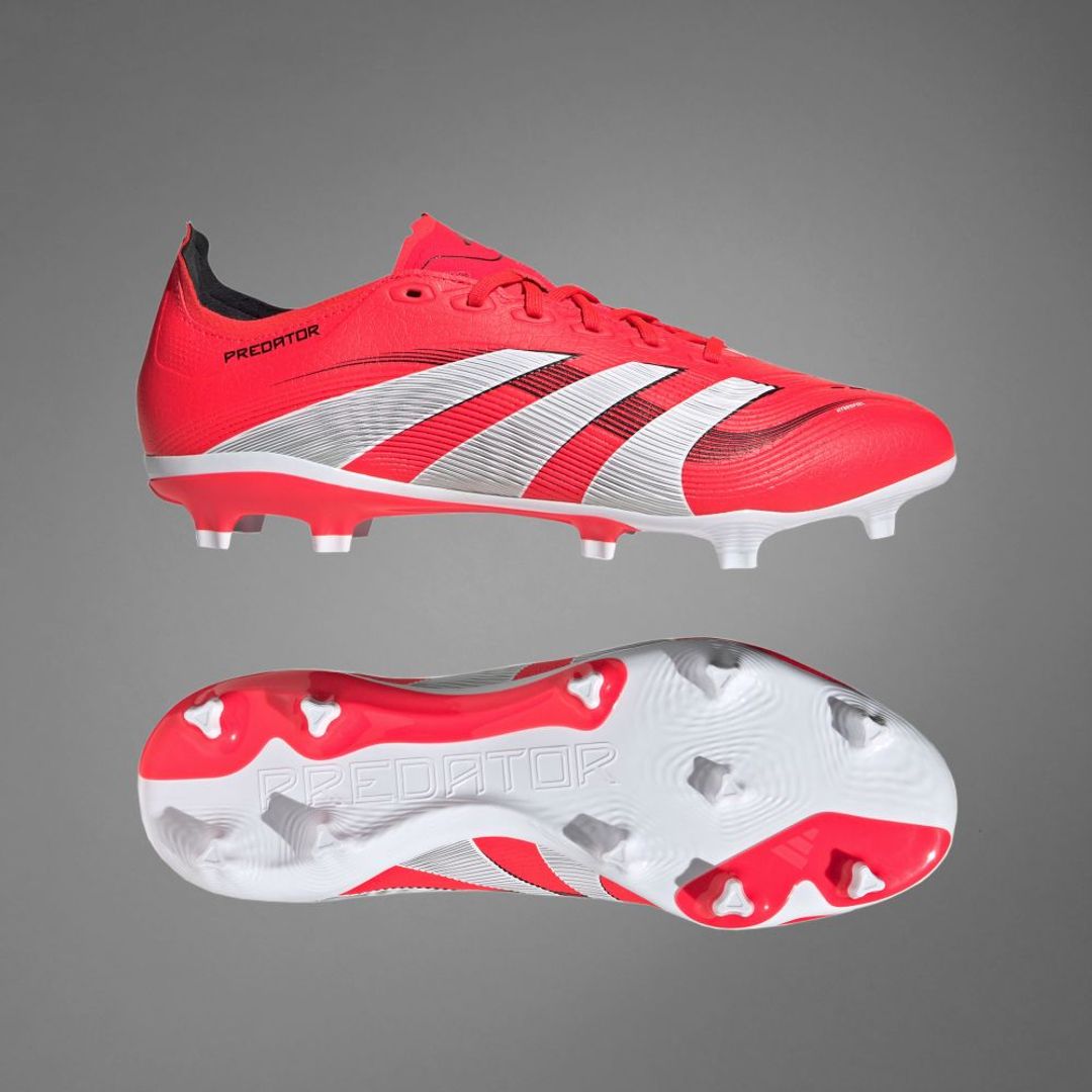 Guayos adidas Hombre Predator League Firm/Multi-Ground-Rojo-Blanco