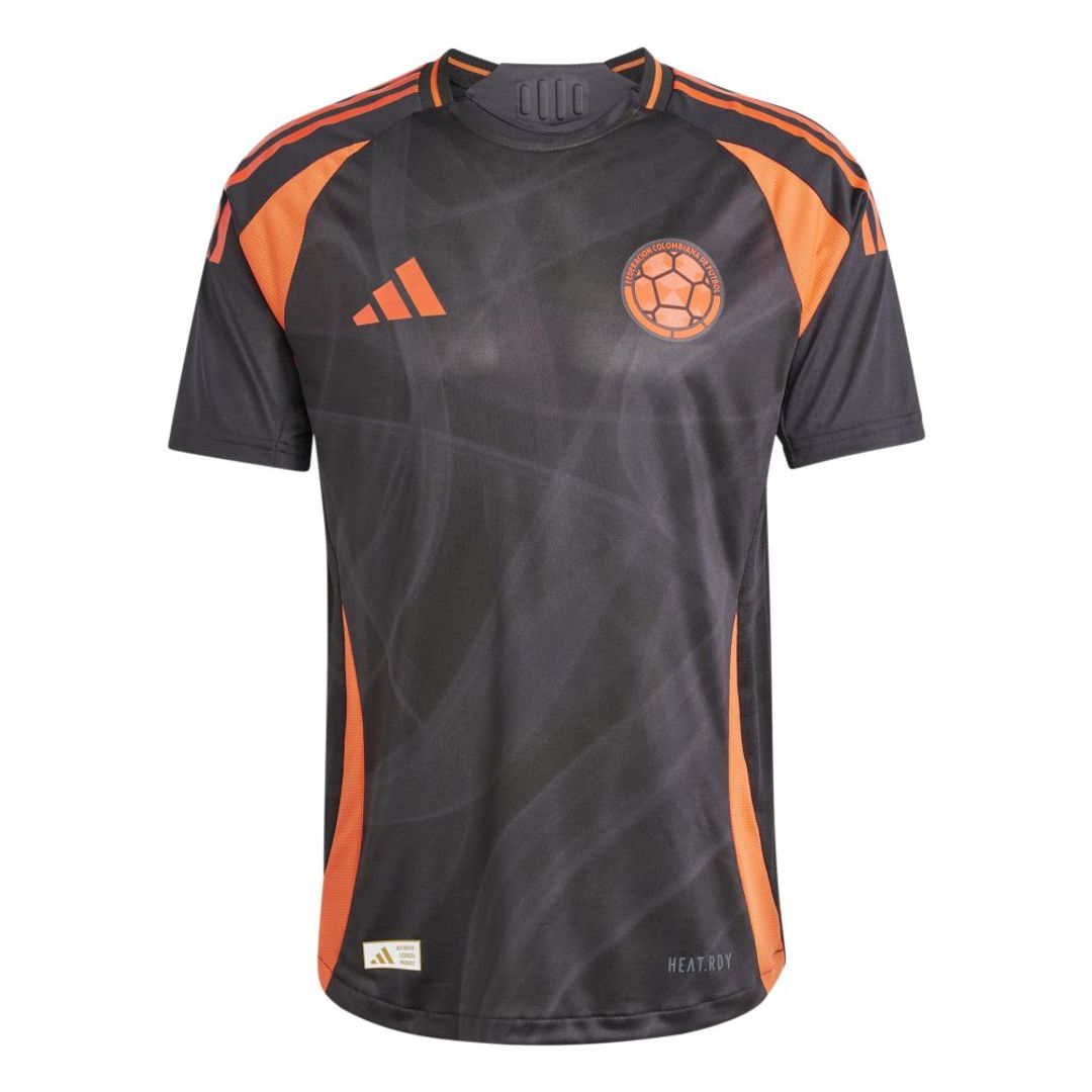 Camiseta adidas Mujer Visitante Selección Colombia 2024 Versión Jugador-Negro-Rojo