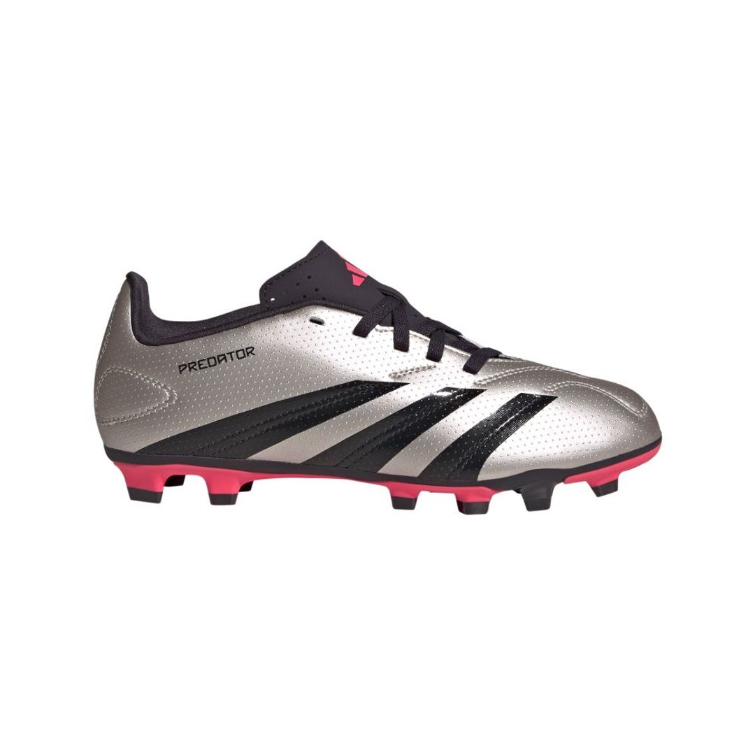 Guayos adidas Predator Club Multiterreno Niños-Plateado-Negro