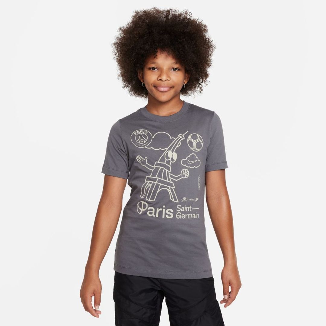 Camiseta Nike Kids Paris Saint-Germain U  Ss Air  - Gris