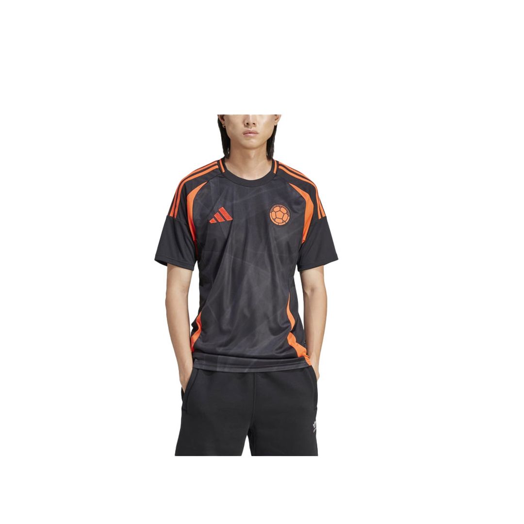 Camiseta Hombre adidas Visitante Seleccion Colombia 24 - Negro-Naranja