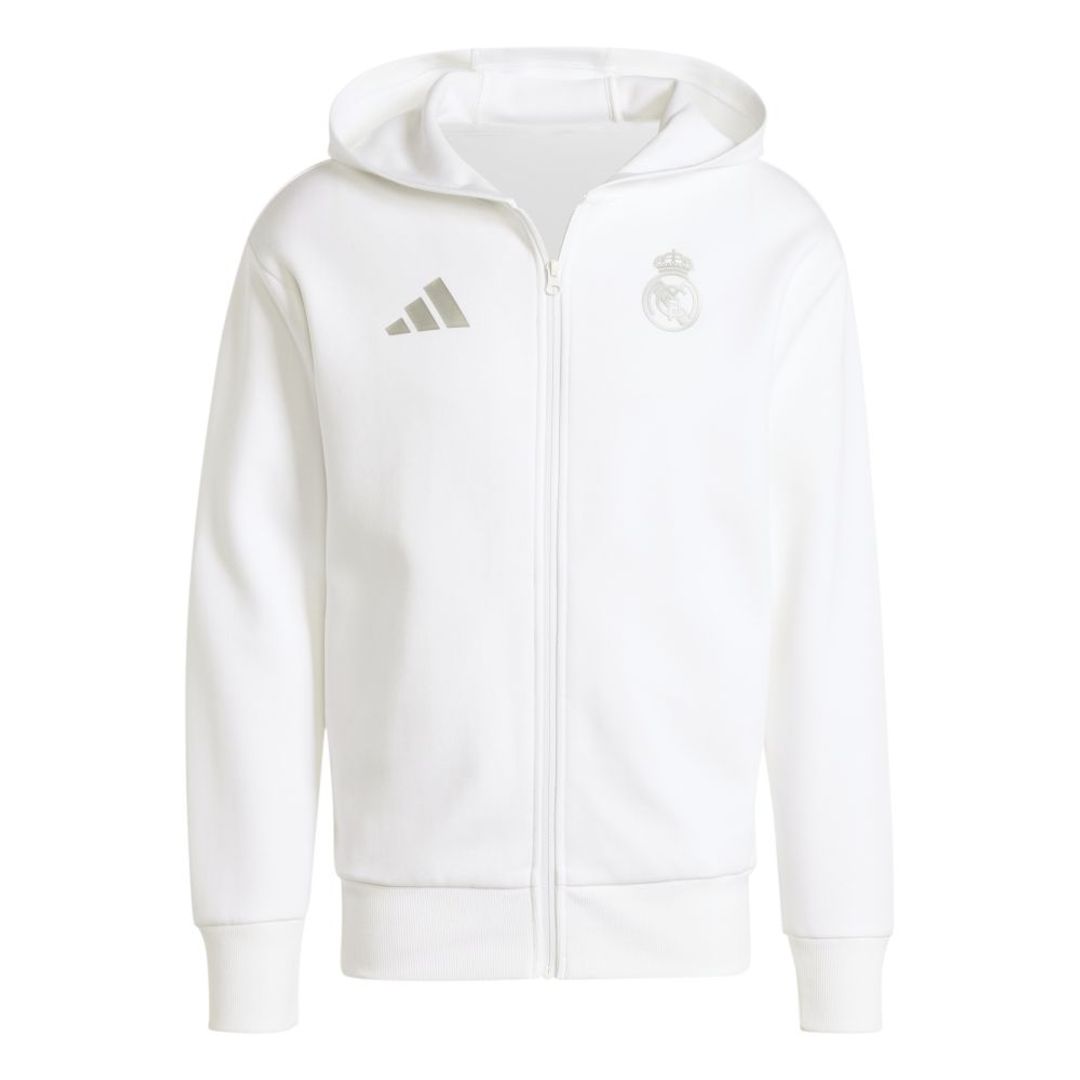 Chaqueta adidas Hombre Anthem Real Madrid - Blanco