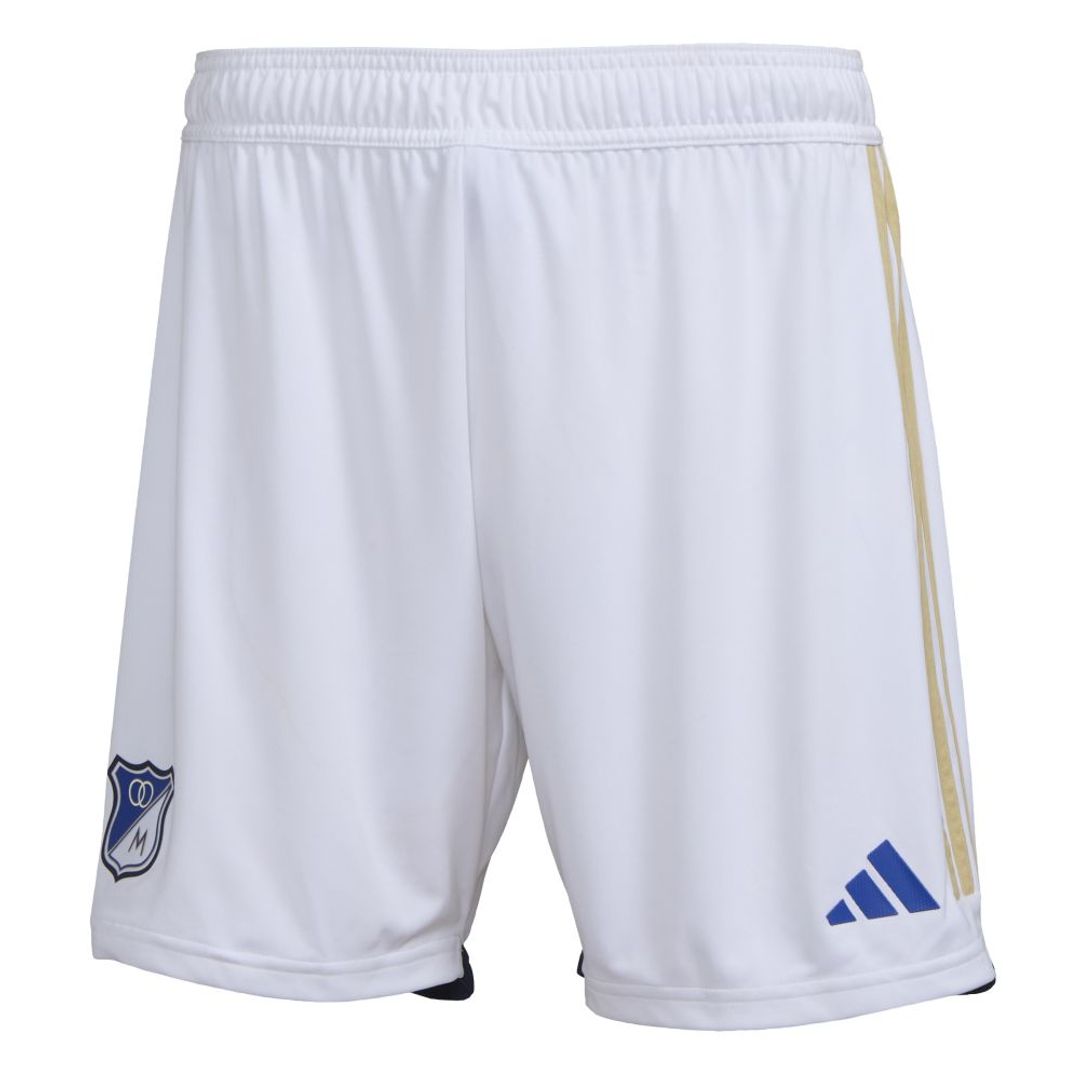 Shorts adidas Hombre Local Millonarios FC 2024 - Blanco
