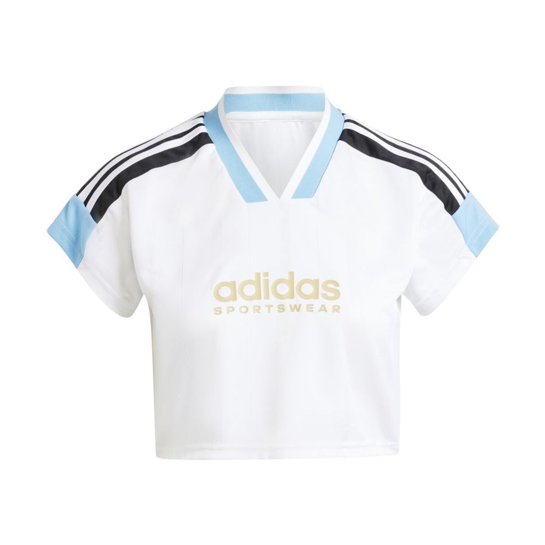 Camiseta adidas Mujer W Tiro Np Cro T - Blanco-Azul