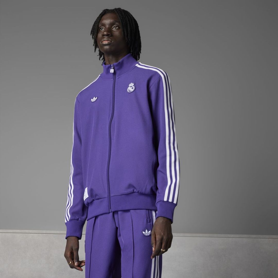 Chaqueta adidas Hombre Real Madrid Terrace Icons - Morado