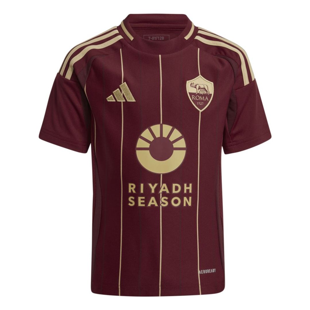 Camisa Adidas Kids AS Roma 24/25 Home Jersey - Rojo