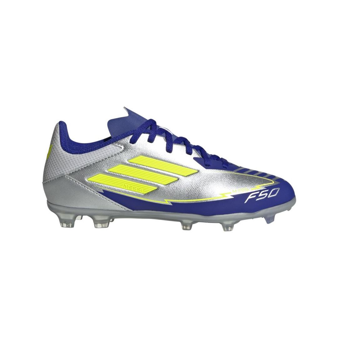 Guayos adidas Kids F50 Club-Platiado-Azul