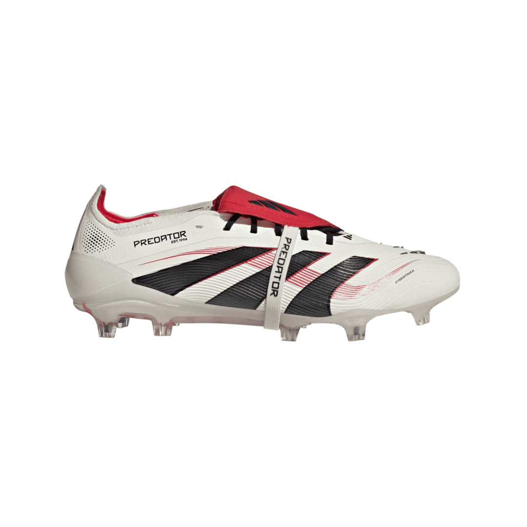 Guayos adidas Hombre Predator Elite Fold Over Tongue Cesped Natural Seco - Blanco